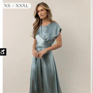 Elegant Blue Women's Dress